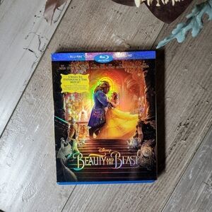 Disney Beauty and the Beast Blu-Ray + DVD + Digital HD Rated PG EUC